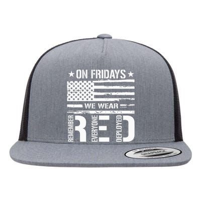 On Friday We Wear Red Flat Bill Trucker Hat