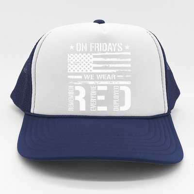 On Friday We Wear Red Trucker Hat