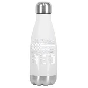 On Friday We Wear Red Stainless Steel Insulated Water Bottle