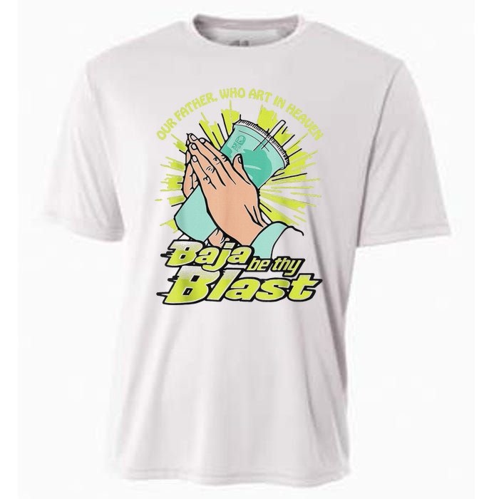 Our Father Who Art In Heaven Baja Be Thy Blast Cooling Performance Crew T-Shirt