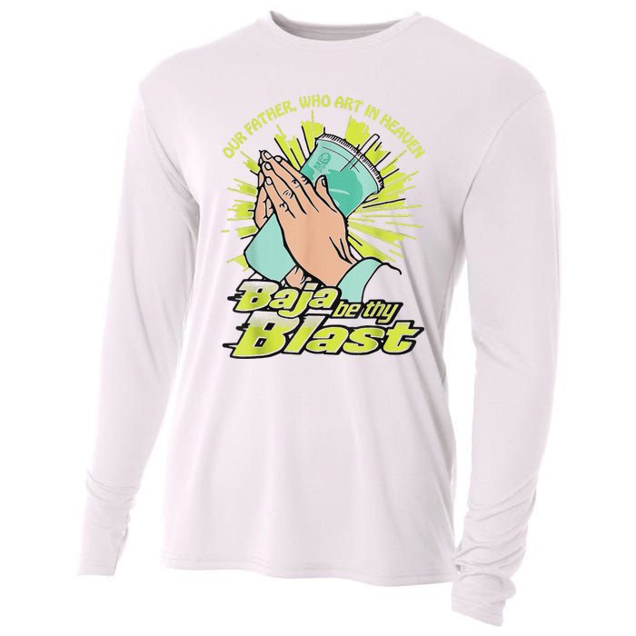 Our Father Who Art In Heaven Baja Be Thy Blast Cooling Performance Long Sleeve Crew