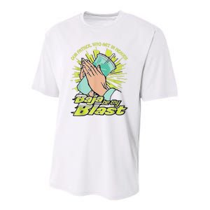 Our Father Who Art In Heaven Baja Be Thy Blast Youth Performance Sprint T-Shirt