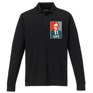 Ope Funny Walz Kamala Harris Walz Election 2024 Performance Long Sleeve Polo