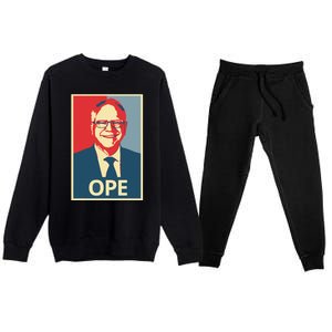 Ope Funny Walz Kamala Harris Walz Election 2024 Premium Crewneck Sweatsuit Set