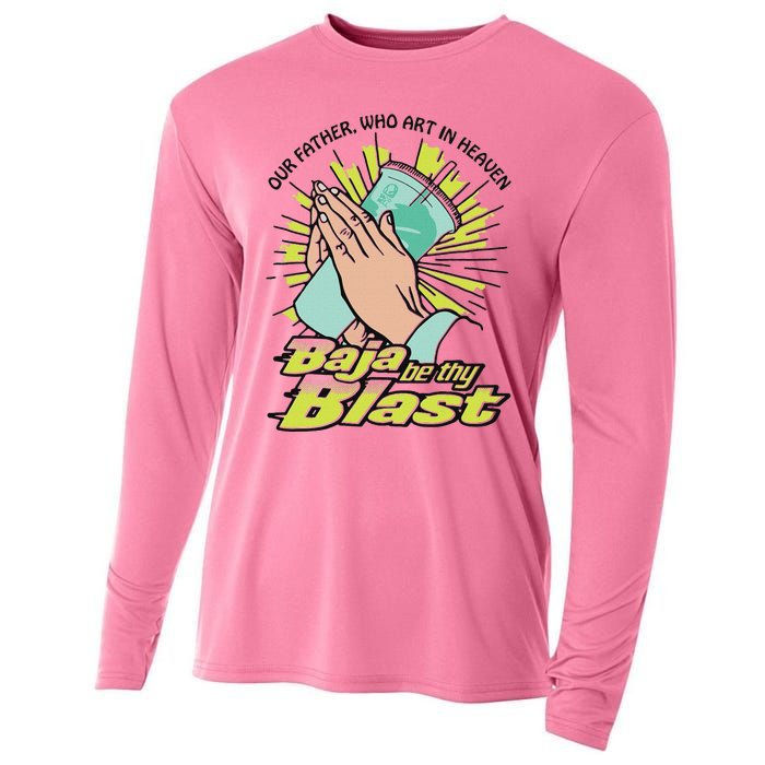 Our Father Who Art In Heaven Baja Be Thy Blast Cooling Performance Long Sleeve Crew