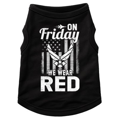 ON FRIDAY WE WEAR RED AIR FORCE AMERICAN FLAG Doggie Tank