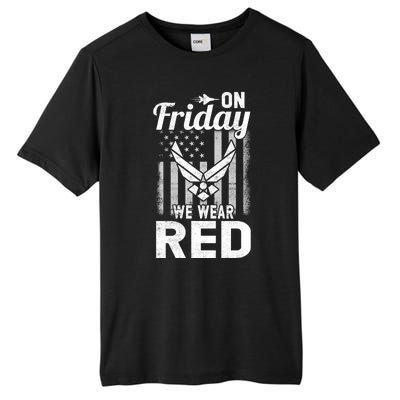 ON FRIDAY WE WEAR RED AIR FORCE AMERICAN FLAG Tall Fusion ChromaSoft Performance T-Shirt