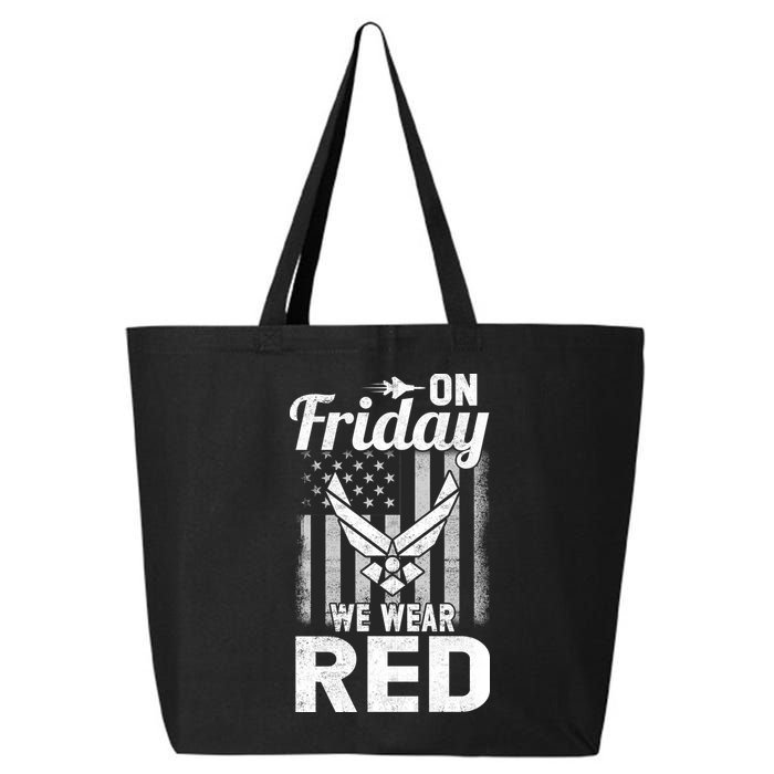 ON FRIDAY WE WEAR RED AIR FORCE AMERICAN FLAG 25L Jumbo Tote