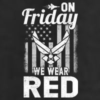 ON FRIDAY WE WEAR RED AIR FORCE AMERICAN FLAG 25L Jumbo Tote