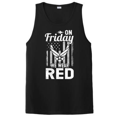 ON FRIDAY WE WEAR RED AIR FORCE AMERICAN FLAG PosiCharge Competitor Tank