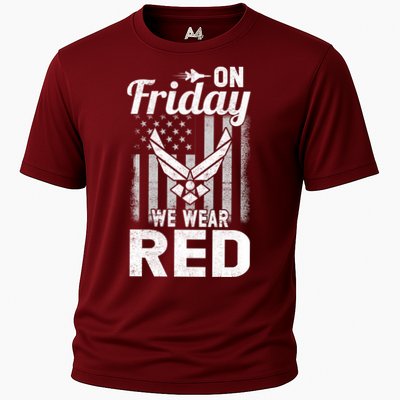 ON FRIDAY WE WEAR RED AIR FORCE AMERICAN FLAG Cooling Performance Crew T-Shirt