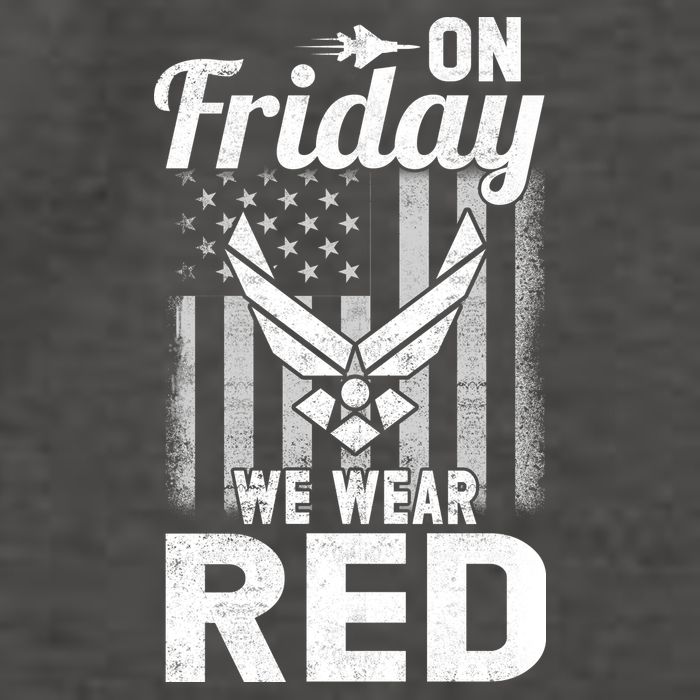 ON FRIDAY WE WEAR RED AIR FORCE AMERICAN FLAG Vector Backpack
