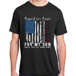 On Friday We Wear Red For My Son Military Support Us Flag Adult ChromaSoft Performance T-Shirt