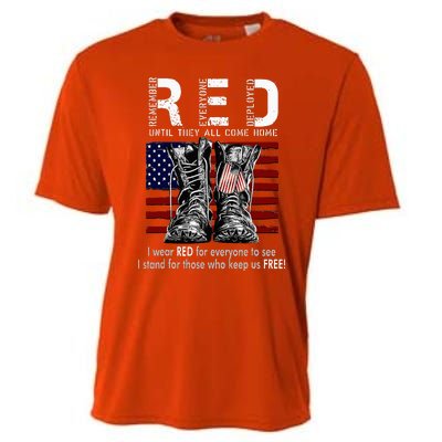 On Friday We Wear Red Remember Everyone Deployed Cooling Performance Crew T-Shirt