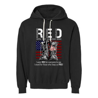 On Friday We Wear Red Remember Everyone Deployed Garment-Dyed Fleece Hoodie