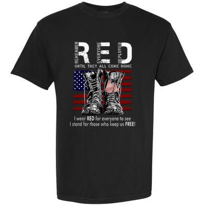 On Friday We Wear Red Remember Everyone Deployed Garment-Dyed Heavyweight T-Shirt