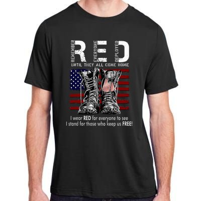 On Friday We Wear Red Remember Everyone Deployed Adult ChromaSoft Performance T-Shirt