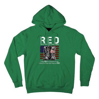 On Friday We Wear Red Remember Everyone Deployed Hoodie