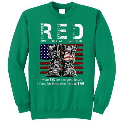 On Friday We Wear Red Remember Everyone Deployed Sweatshirt