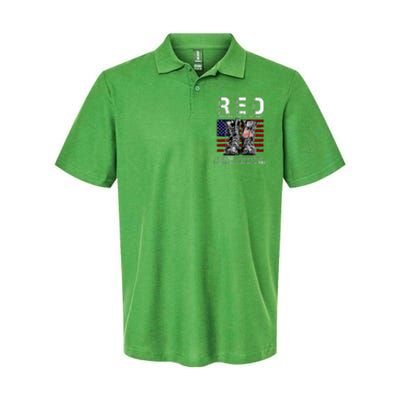 On Friday We Wear Red Remember Everyone Deployed Softstyle Adult Sport Polo