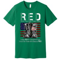 On Friday We Wear Red Remember Everyone Deployed Premium T-Shirt