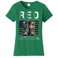 On Friday We Wear Red Remember Everyone Deployed Women's T-Shirt