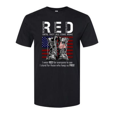 On Friday We Wear Red Remember Everyone Deployed Softstyle CVC T-Shirt