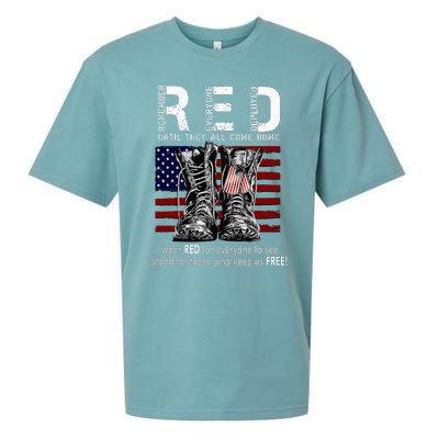 On Friday We Wear Red Remember Everyone Deployed Sueded Cloud Jersey T-Shirt