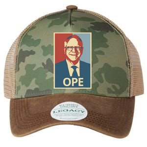 Ope Funny Walz Kamala Harris Walz Election 2024 Legacy Tie Dye Trucker Hat