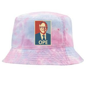 Ope Funny Walz Kamala Harris Walz Election 2024 Tie-Dyed Bucket Hat