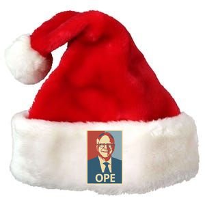 Ope Funny Walz Kamala Harris Walz Election 2024 Premium Christmas Santa Hat