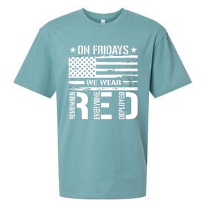 On Friday We Wear Red American Flag Us Veteran Sueded Cloud Jersey T-Shirt