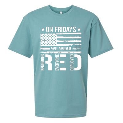 On Friday We Wear Red American Flag Us Veteran Sueded Cloud Jersey T-Shirt