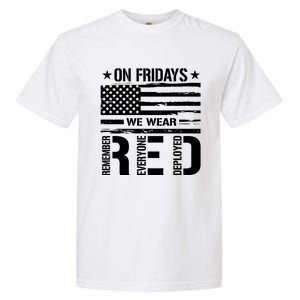 On Friday We Wear Red American Flag Us Veteran Garment-Dyed Heavyweight T-Shirt