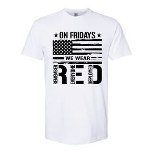 On Friday We Wear Red American Flag Us Veteran Softstyle CVC T-Shirt