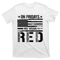 On Friday We Wear Red American Flag Us Veteran T-Shirt