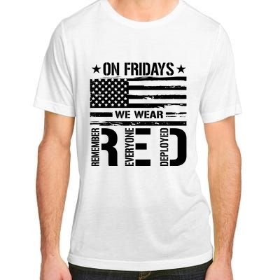 On Friday We Wear Red American Flag Us Veteran Adult ChromaSoft Performance T-Shirt