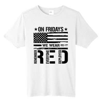 On Friday We Wear Red American Flag Us Veteran Tall Fusion ChromaSoft Performance T-Shirt