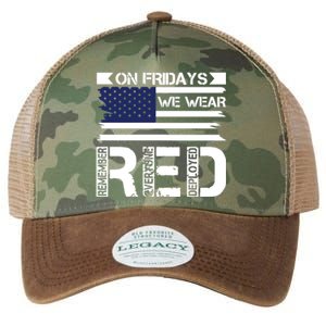 On Friday We Wear Red Legacy Tie Dye Trucker Hat