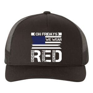 On Friday We Wear Red Yupoong Adult 5-Panel Trucker Hat