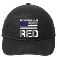 On Friday We Wear Red 7-Panel Snapback Hat