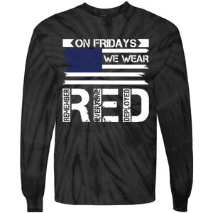 On Friday We Wear Red Tie-Dye Long Sleeve Shirt