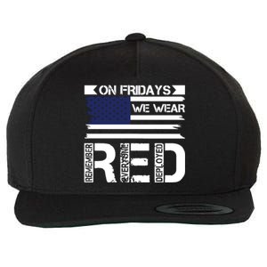 On Friday We Wear Red Wool Snapback Cap