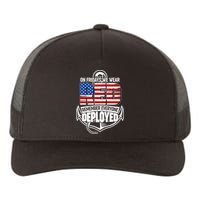 On Fridays We Wear RED Remember Everyone Deployed Yupoong Adult 5-Panel Trucker Hat