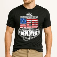 On Fridays We Wear RED Remember Everyone Deployed Performance Shirt