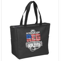 On Fridays We Wear RED Remember Everyone Deployed Zip Tote Bag