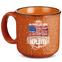 On Fridays We Wear RED Remember Everyone Deployed 15oz Campfire Ceramic Mug