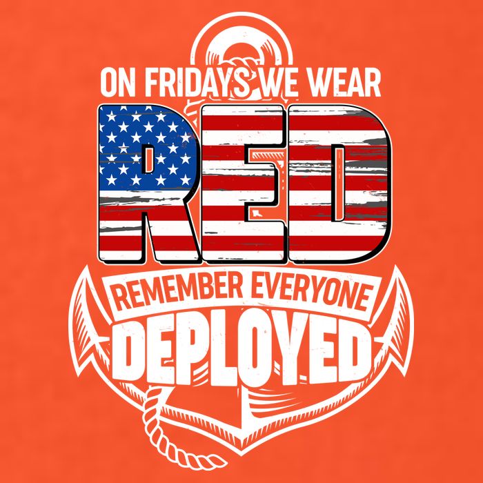 On Fridays We Wear RED Remember Everyone Deployed Premium T-Shirt