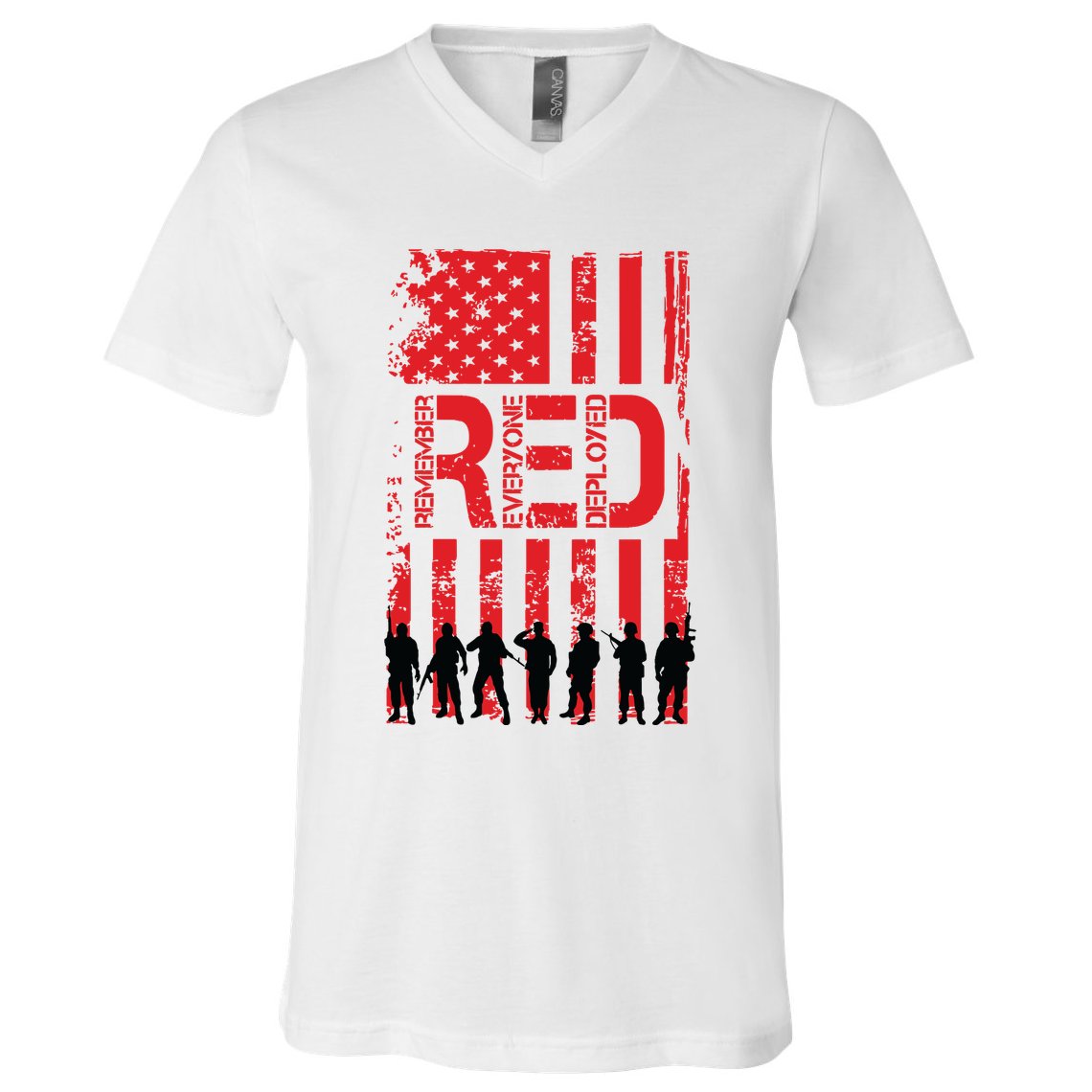 On Friday We Wear Red. V-Neck T-Shirt