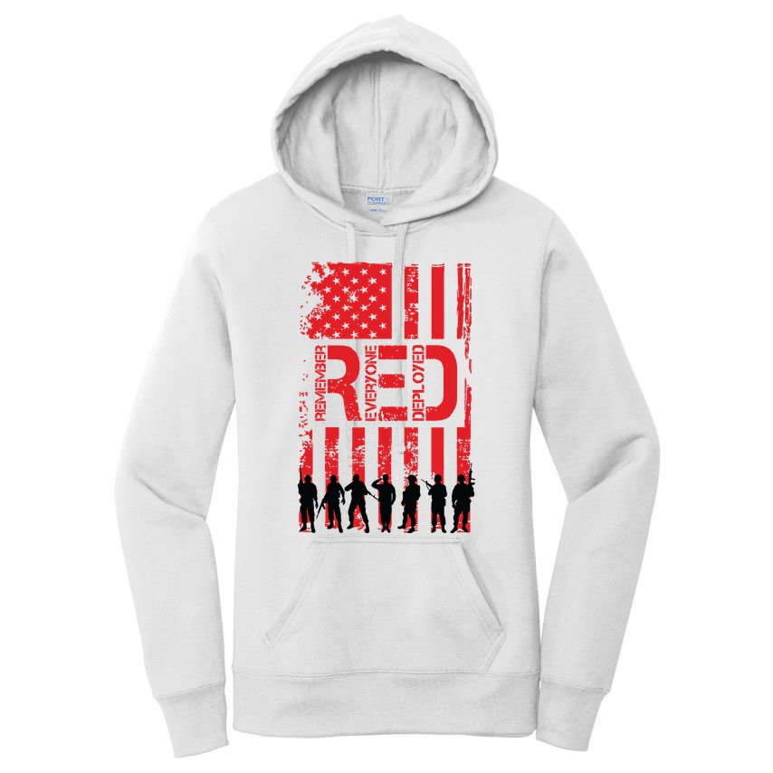 On Friday We Wear Red. Women's Pullover Hoodie